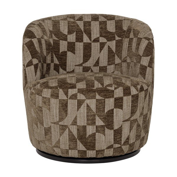Obrotowy fotel w kolorze khaki Serra – WOOOD