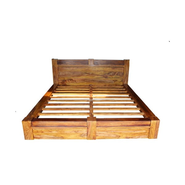 Łóżko z palisandru Indigodecor, 140x200 cm