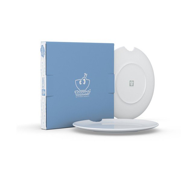 Zestaw 2 białych talerzy z porcelany 58products, ø 28 cm-image-2