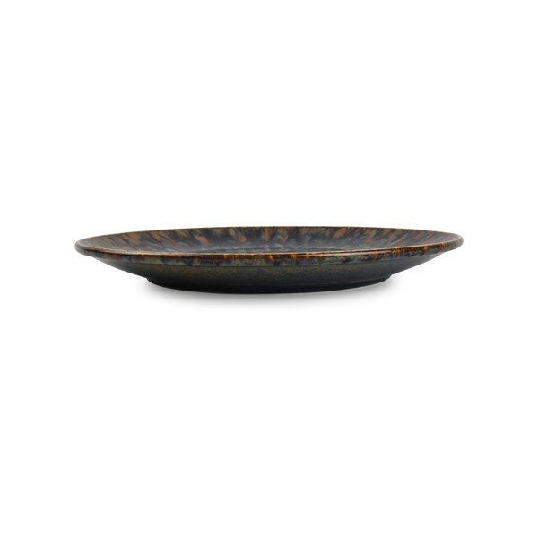 Brązowy porcelanowy talerz ø 27 cm Resto – BonBistro-image-3