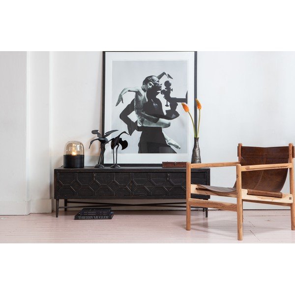 Brązowy fotel z bawolej skóry BePureHome Chill-image-1