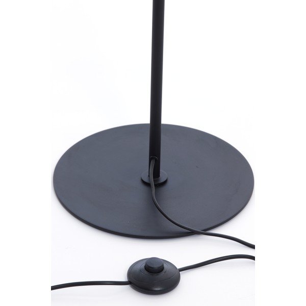 Lampa stojąca w kolorze matowej czerni z metalowym kloszem (wysokość 162 cm) Finou – Light & Living-image-4