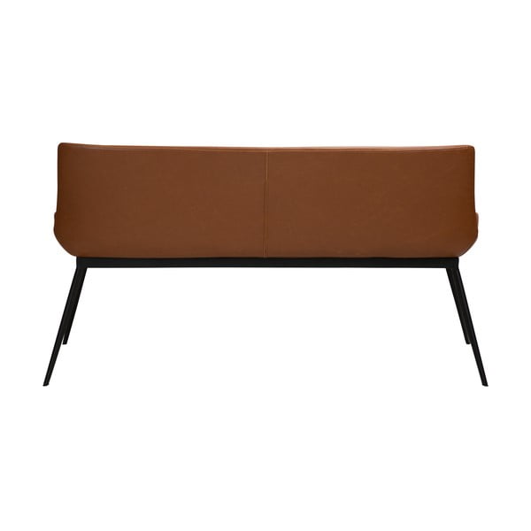 Karmelowobrązowa ławka z imitacji skóry DAN-FORM Denmark Hype-image-4