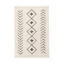 Kremowy bawełniany dywan tkany ręcznie odpowiedni do prania 170x240 cm Bereber Rhombs – Lorena Canals