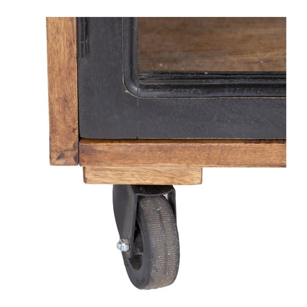 Witryna z litego drewna mango 160x71 cm – Ixia-image-4