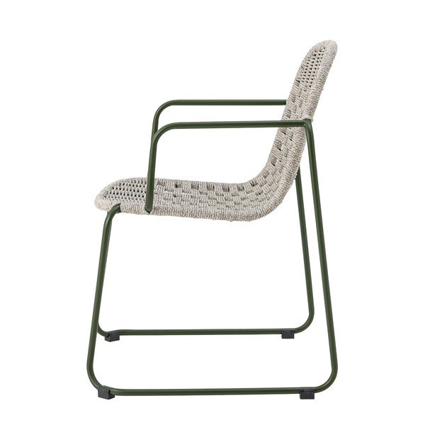 Szare metalowe krzesło ogrodowe Calana – Bloomingville-image-3