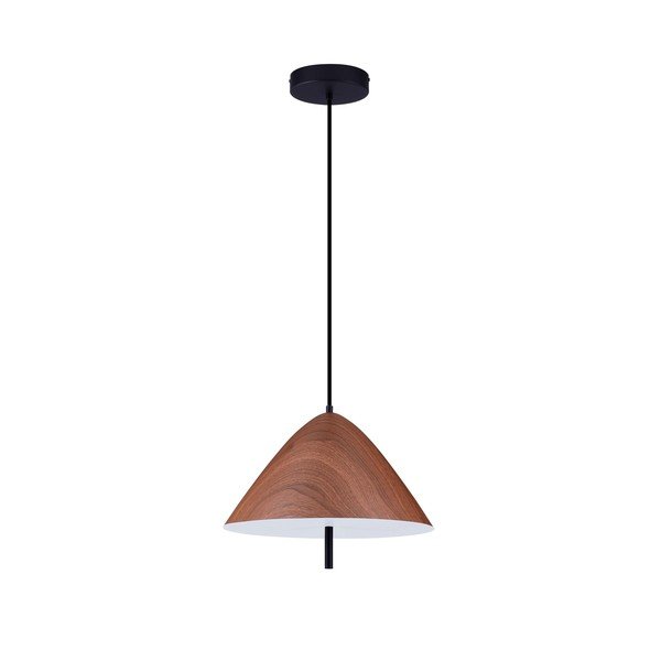Metalowa lampa wisząca LED w naturalnym kolorze z metalowym kloszem ø 40 cm Oros – Nova Luce