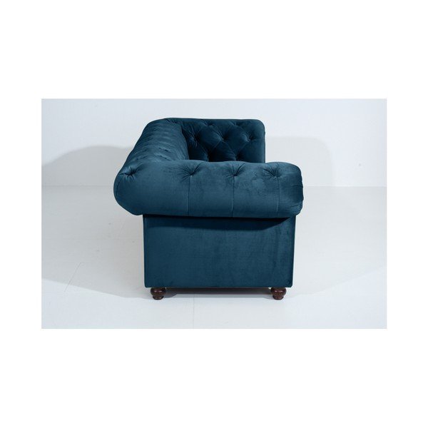 Niebieska sofa Max Winzer Orleans Velvet, 216 cm-image-2