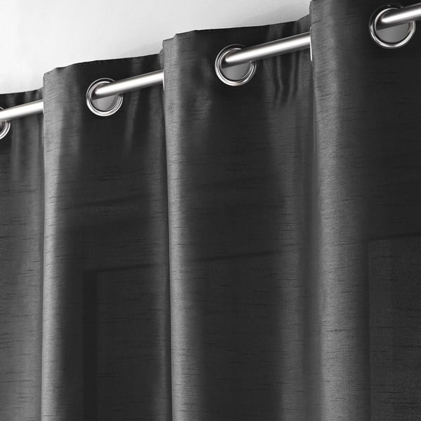 Ciemnoszara zasłona z mikrosatyny 140x240 cm Shana – douceur d'intérieur-image-2