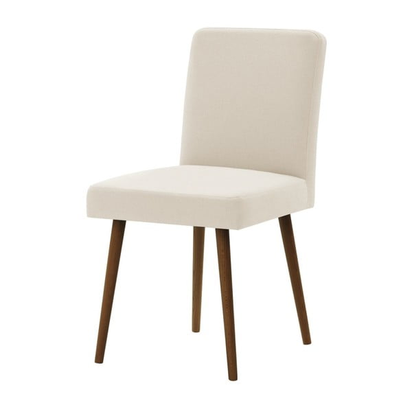 Kremowe krzesło z ciemnobrązowymi nogami Ted Lapidus Maison Fragrance