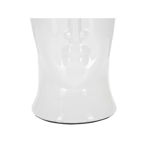 Biała ceramiczna lampa stołowa z tekstylnym kloszem (wys. 46 cm) Statua – Mauro Ferretti-image-3