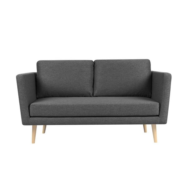 Ciemnoszara sofa 2-osobowa Mazzini Sofas Cactus