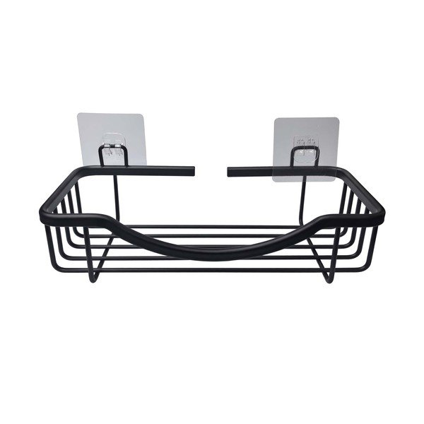 Aluminiowa półka łazienkowa w kolorze matowej czerni bez wiercenia Filaire Aluminium – douceur d'intérieur