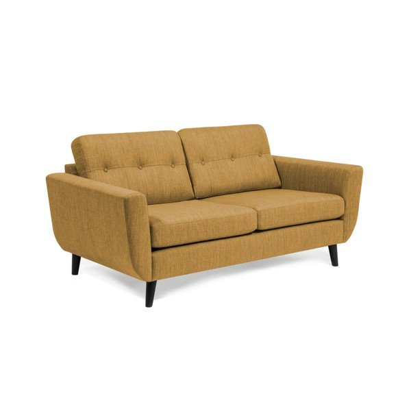 Musztardowa sofa 2-osobowa Vivonita Harlem-image-1