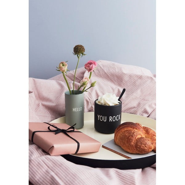 Czarny porcelanowy kubek 300 ml You Rock – Design Letters-image-2