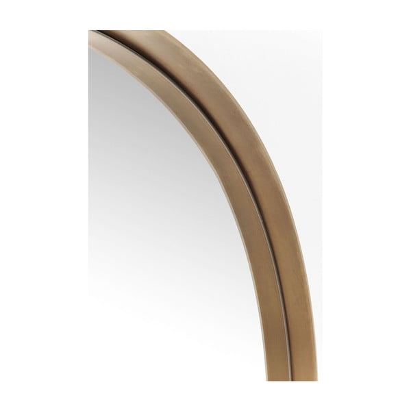 Lustro okrągłe w ramie w miedzianej barwie Kare Design Round Curve, ⌀ 100 cm-image-2