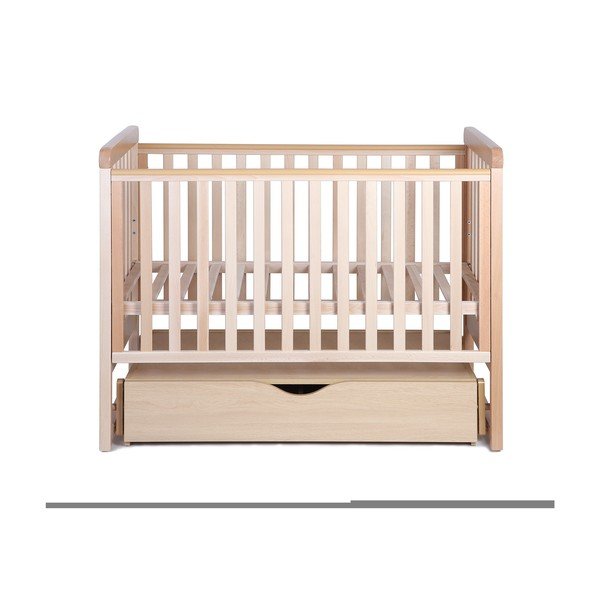 Dziecięce łóżko bujane z drewna bukowego YappyKids Move, 60x120 cm-image-1