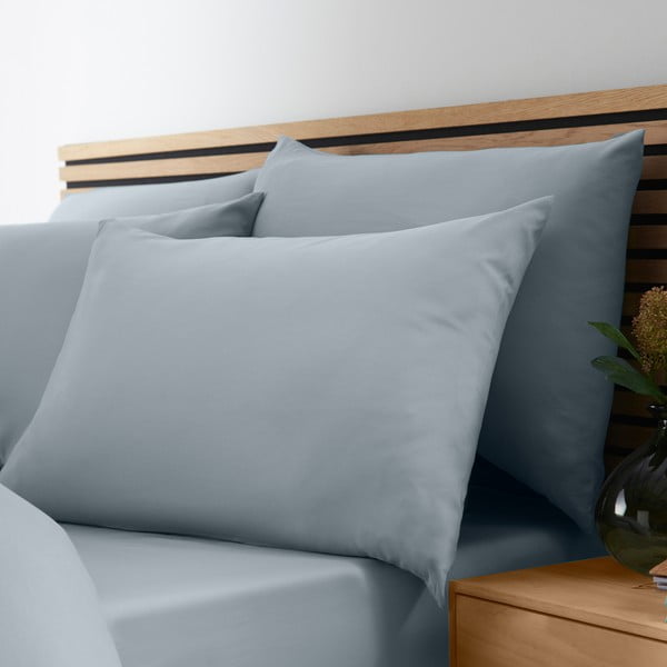 Niebieskoszara pościel jednoosobowa z mikrowłókna 135x200 cm So Soft Easy Iron – Catherine Lansfield-image-3