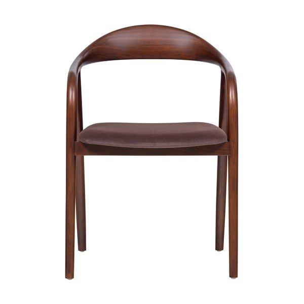 Brązowe krzesło z podłokietnikami z litego drewna bukowego Bran – WOOOD-image-2