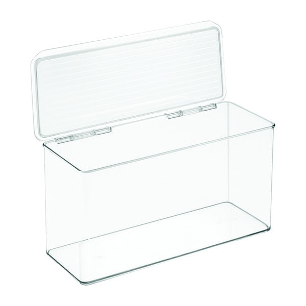 Przezroczysty pojemnik z wieczkiem iDesign, 14,5x34 cm-image-2
