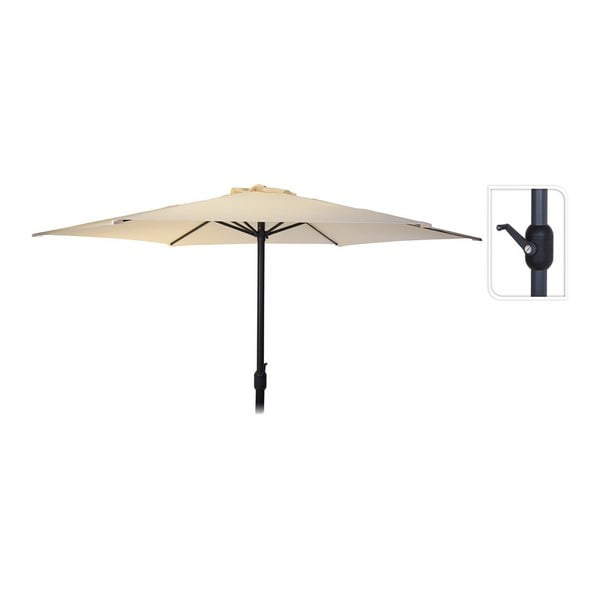 Beżowy parasol ogrodowy ø 300 cm – Koopman