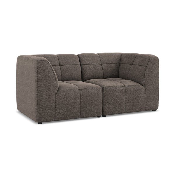 Brązowa sofa z materiału bouclé 180 cm Aloha – Makamii-image-2