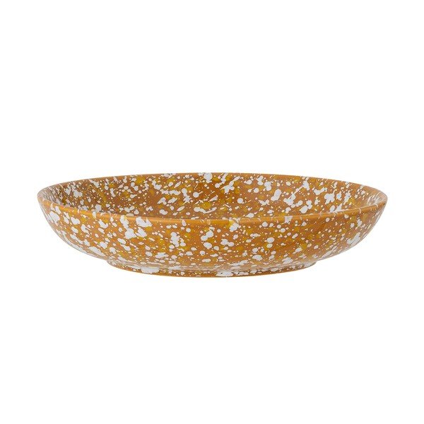 Pomarańczowo-biały kamionkowy głęboki talerz Bloomingville Carmel, ø 21 cm-image-2