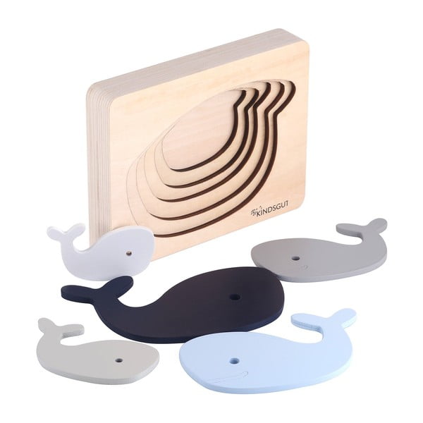Drewniane puzzle Whale – Kindsgut-image-4