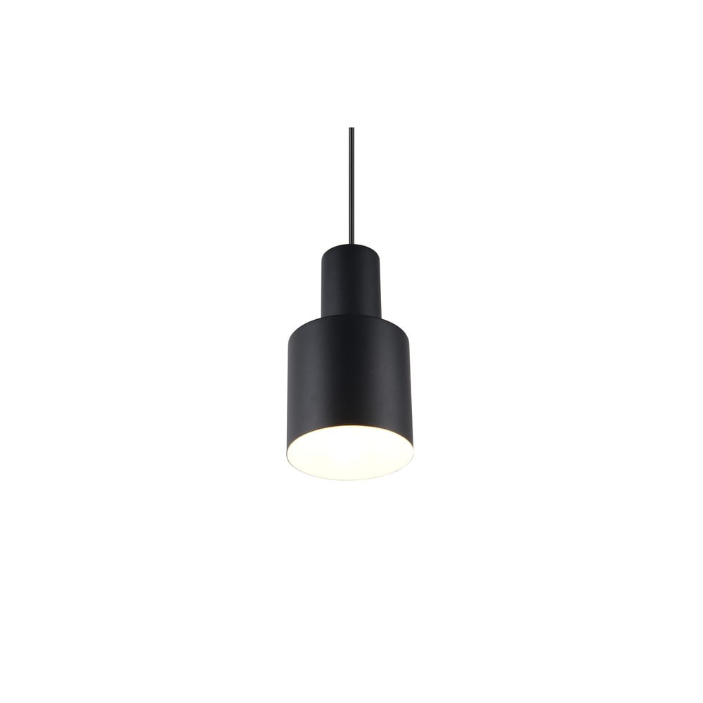 Czarna lampa wisząca z metalowym kloszem ø 12 cm Agudo – Trio (zdjęcie 5)