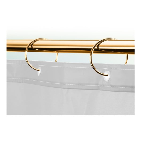 Kółka do zasłony prysznicowej w kolorze matowego złota zestaw 12 szt. Ringo Small – Spirella-image-2