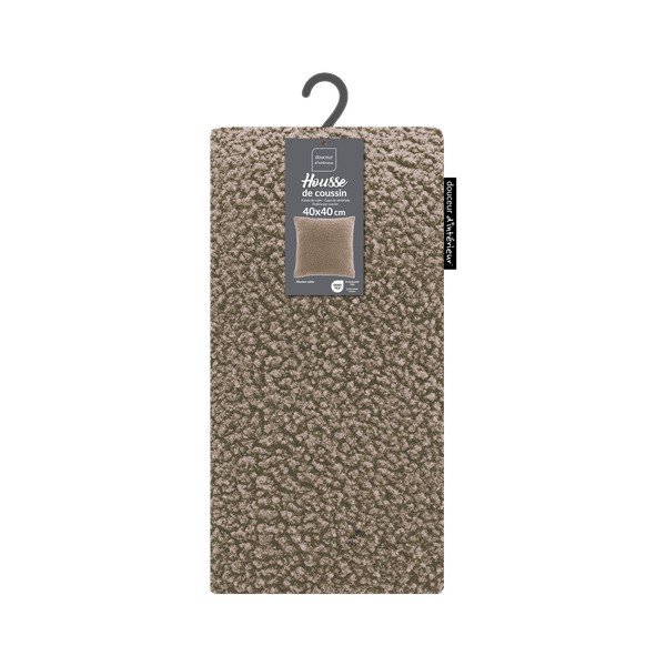 Poszewka na poduszkę z materiału sherpa 40x40 cm Woolen – douceur d'intérieur-image-3