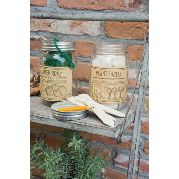 Komplet 40 etykiet ogrodowych z drewna topoli w słoiku Esschert Design Heal, 400 ml-image-2