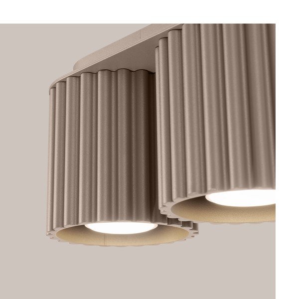 Szarobrązowa metalowa lampa punktowa 10x21 cm Zora – Sollux-image-1