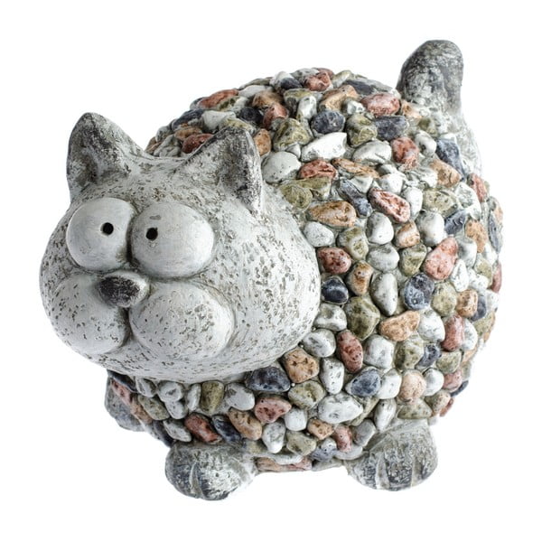 Dekoracja ogrodowa Dakls Garden Deco Cat With Stones, wys. 20 cm