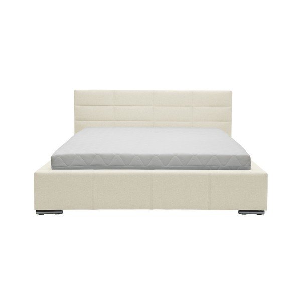 Beżowe łóżko 2-osobowe Mazzini Beds Reve, 160x200 cm-image-3