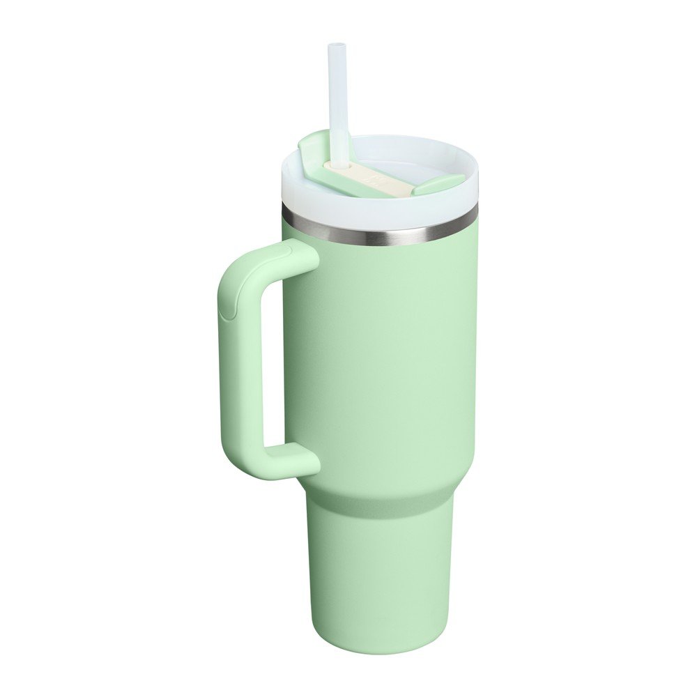Szałwiowy termos ze słomką ze stali nierdzewnej 1,18 l Quencher H2.0 FlowState Tumbler Pistachio – Stanley (zdjęcie 3)