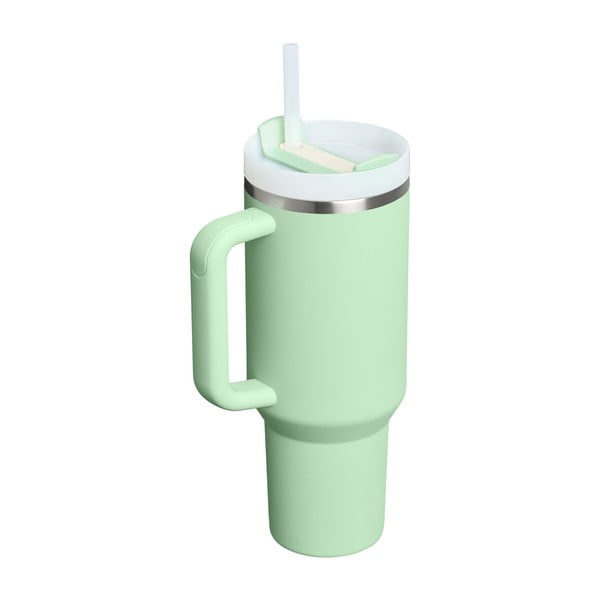 Szałwiowy termos ze słomką ze stali nierdzewnej 1,18 l Quencher H2.0 FlowState Tumbler Pistachio – Stanley-image-2