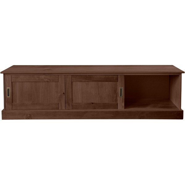 Brązowa szafka pod TV z litego drewna sosnowego 45x40 cm Harry – Støraa-image-1