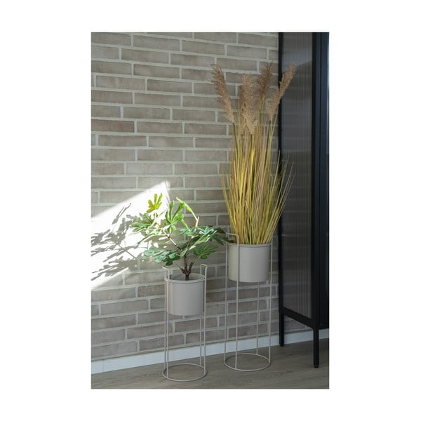 Metalowe osłonki na doniczki zestaw 2 szt. ø 21,5 cm Rabo – House Nordic-image-3