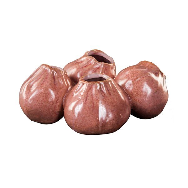 Połączone wazoniki Flock, morelowe