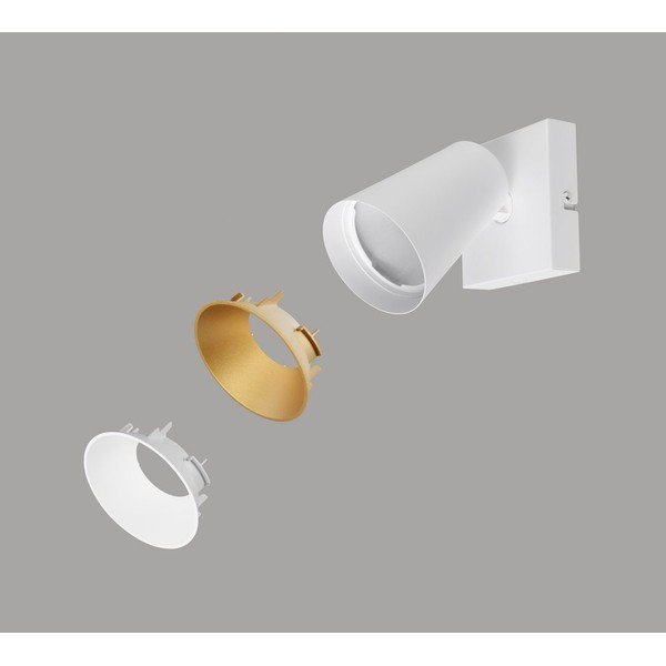 Biała lampa punktowa ø 8 cm Sharp – Trio-image-3