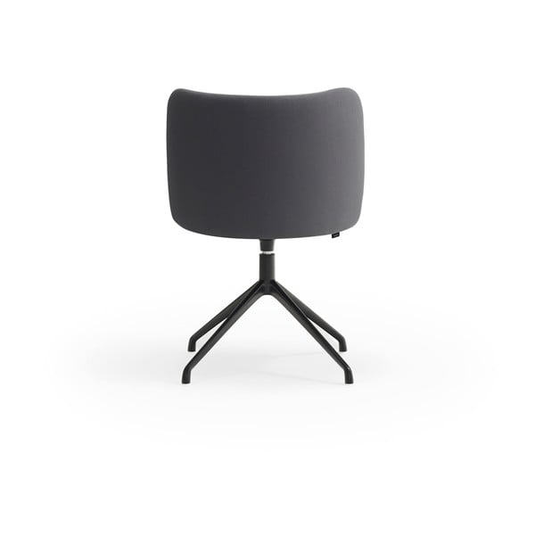 Ciemnoszary tapicerowany fotel jadalniany Mogi – Teulat-image-2