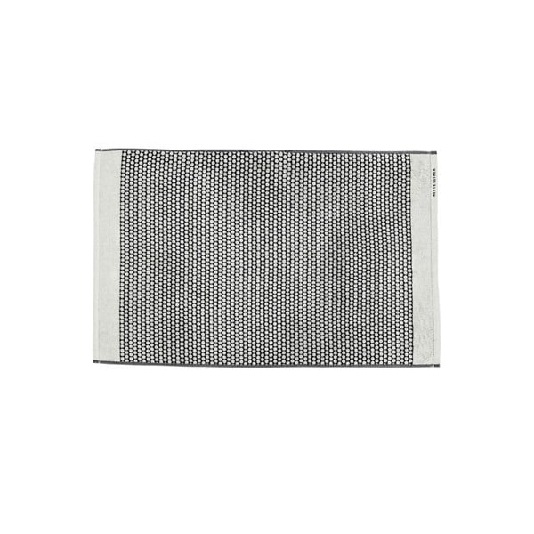Czarno-biały tekstylny dywanik łazienkowy 50x80 cm Grid – Mette Ditmer Denmark