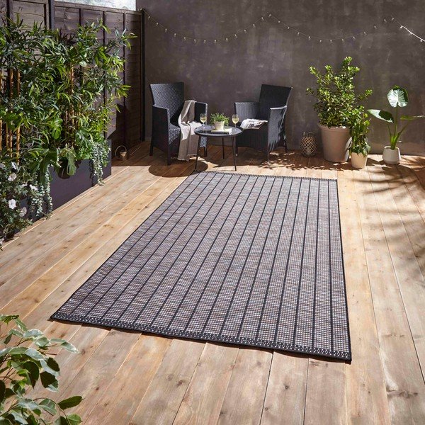 Ciemnoszary dywan odpowiedni na zewnątrz 160x220 cm Santa Monica – Think Rugs-image-1