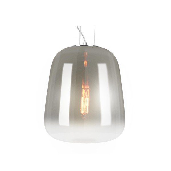 Szara lampa wisząca Leitmotiv Cone, ø 12 cm