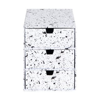 Czarno-biały organizer z 3 szufladkami Bigso Box of Sweden Ingrid