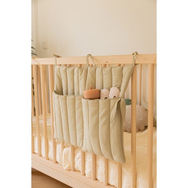 Organizer kieszonkowy na łóżeczko  40 cm Benjamin Olive – Lorena Canals-image-4