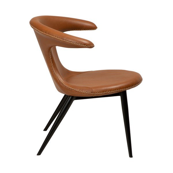 Karmelowobrązowy fotel z imitacji skóry DAN-FORM Denmark Flair-image-3