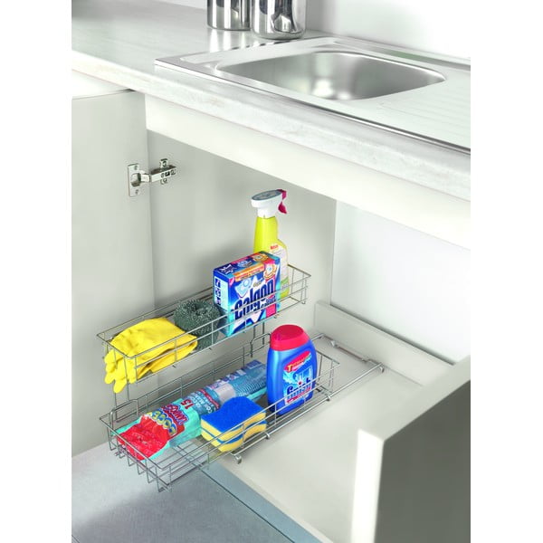Dodatkowa 2-poziomowa półka kuchenna Metaltex Limpio-image-1