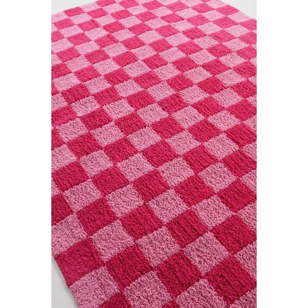 Różowy/jasnoróżowy bawełniany dywan 200x300 cm Mela – Jotex-image-4